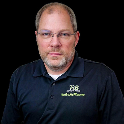 Carl Gann, manager at T&B Auto Sales work truck dealership in Bryant, Arkansas